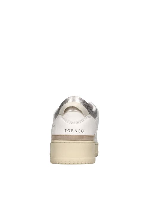 Sneakers in pelle D.A.T.E. | TORNEO SHINYBIANCO-ROSA